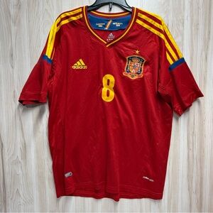 Adidas Red and Blue Men's Jersey